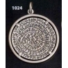 1024 Phaistos disc pendant on silver bexel (XL)