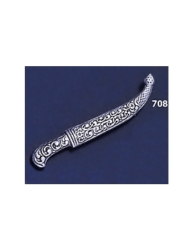 708/A Sterling Silver Asia-Minor Yatagan Sword Brooch
