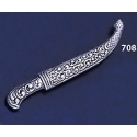 708/A Sterling Silver Asia-Minor Yatagan Sword Brooch