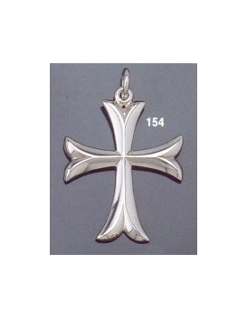 154 Sterling Byzantine/Knights Templar Cross pattée pendant