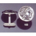 103X Silver Apollo cufflinks