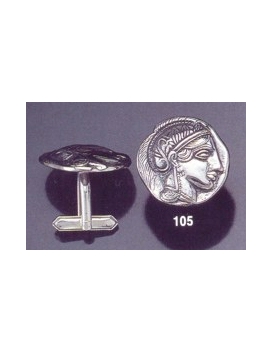 105X Silver Athena cufflinks