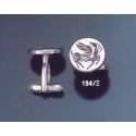194/X Pegasus Roman intaglio signet (seal) Silver Cufflinks