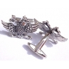 412 Sterling silver Masonic 2 headed eagle cufflinks