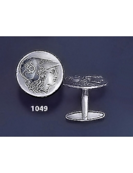 1049 Athena corinthian stater coin cufflinks