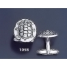 1058 Aegina Land Tortoise Coin Cufflinks
