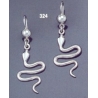 324 Minoan Snake Earrings L