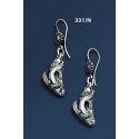331/N Silver Capricorn Torc Earrings