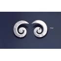 702 Grecian Setrling Silver Spiral Earrings