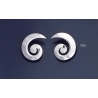 702 Grecian Setrling Silver Spiral Earrings