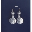 1041 Alexander the Great ( Lysimachos) Silver Earrings