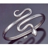 238 Sterling Silver Coiled Minoan Snake (L)