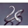 244/P Single Headed Coiled Snake Bracelet