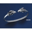 246/KA Sterling Silver Capricorn Torc Bracelet