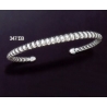 347/SB Immaculate Spiral Silver Cuff Bracelet