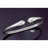 649 Contemporary Snake-like silver bracelet