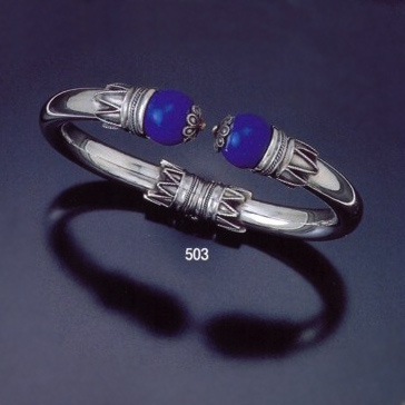 Buy Blue Sterling Silver Bracelet for Men with Lapis Lazuli Online at  Jayporecom