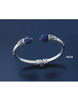 505/B Impressive Lapis Lazuli Silver Bracelet