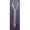 364 Silver Keyring with Ram's Head