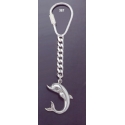 367 Silver Keyring With Minoan Dolphin