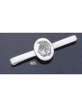 485 Sterling Silver Tie-Bar with Goddess Athena Intaglio (seal) Coin