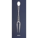 864/A Collectible Solid Silver Carved Fork