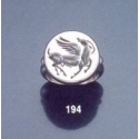 194 Pegasus Roman intaglio signet (seal) ring