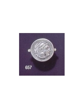 657 Herakles/Hercules Alexander the Great lifetime coin ring