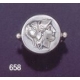 658 Helmetted Athena (Alexander stater) band ring