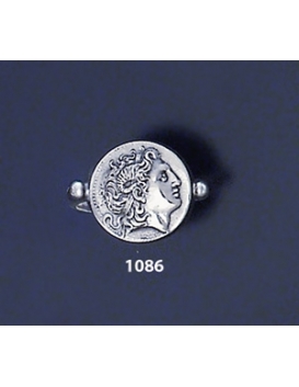 1086 Alexander the Great (Lysimachos) coin ring