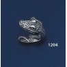 1204 Sterling Silver Crocodile / Alligator Ring