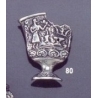 80 Fractured ornate vase brooch