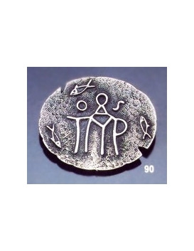 90 Byzantine monogram brooch