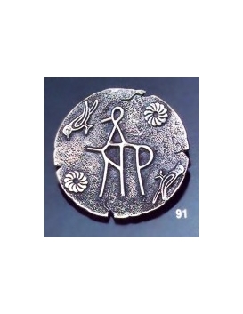 91 Byzantine monogram brooch