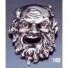 102 Dionysus theater mask brooch
