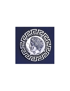 275/KA Chalcidian League, God Apollo with Greek Key Pattern brooch
