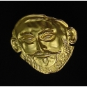 308/GPL Agammemnon Mask Gold plated sterling silver