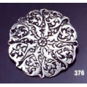 376 Ornate round brooch