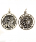 774/B Dionysus/Bacchus phallic Satyr coin