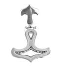 668 Large grecian 'anchor' design earrings