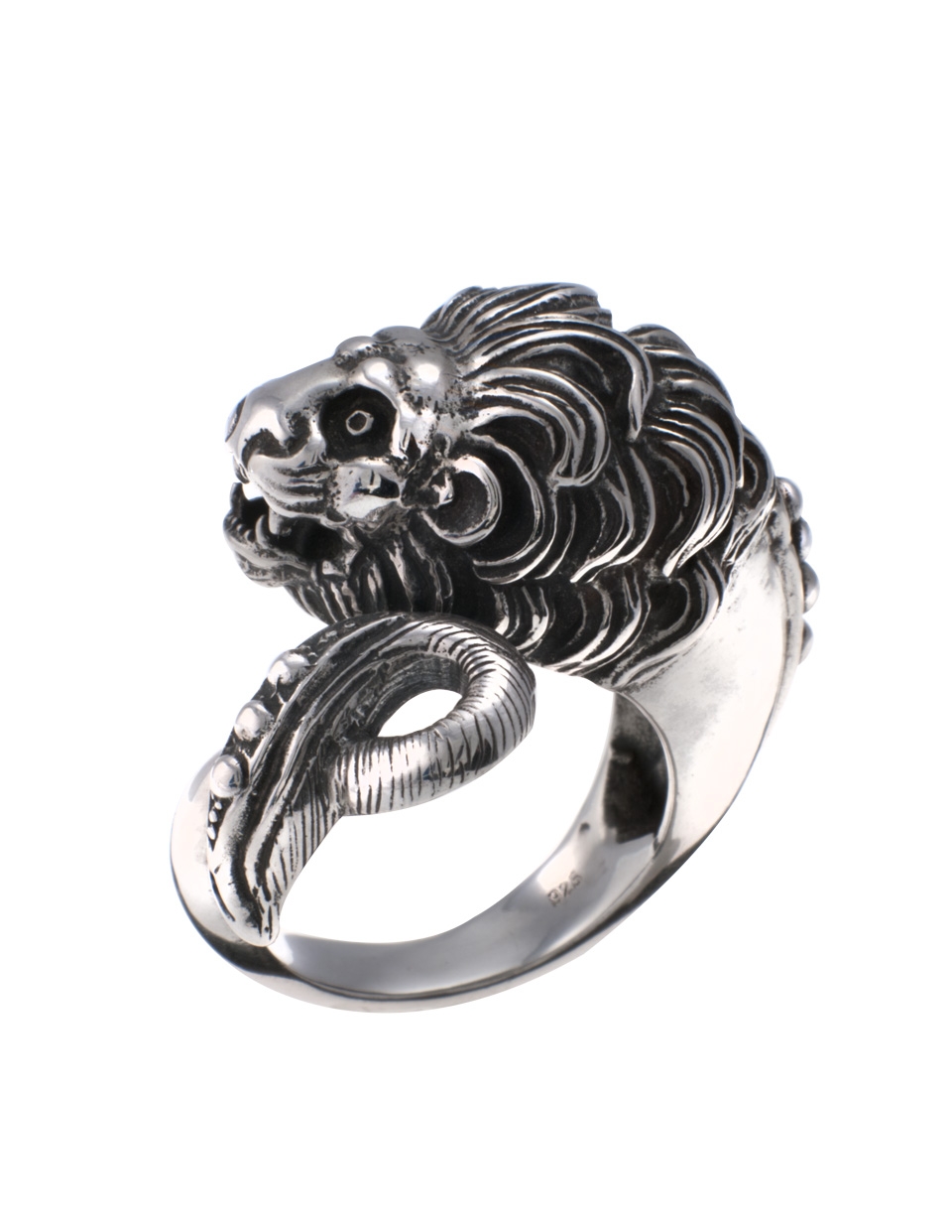 Greek Jewelry Shop - Rings - Large vintage silver lion ring
