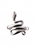 Minoan goddess silver coiled - curled snake ring