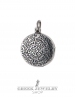 Small silver Phaistos disc pendant - Greek Jewelry Shop
