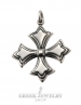 Sterling Silver Byzantine Cross pattée - Shop the finest Greek orthodox crosses online