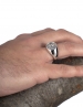 Rhodes island - city of Rhodes jewelry - Helios ancient sun god. Greek pinky (signet) coin ring 