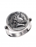 1092 Xenios sterling silver coin ring