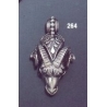 264 Ram's head torc pendant