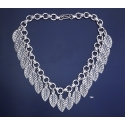 700 Grecian Solid Sterling Silver Leaf Necklace