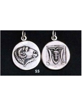 55 Delphi coin Ram & dolphins