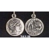 761/B Athena & Herakles/Hercules silver Diobol pendant